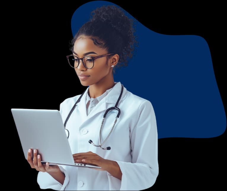 Doctor with a laptop